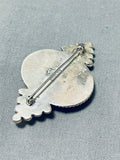 Rare Vintage Native American Navajo Royston Turquoise Sterling Silver Pin-Nativo Arts