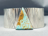 Breathtaking Native American Navajo 8 Turquoise Sterling Silver Large Bracelet-Nativo Arts