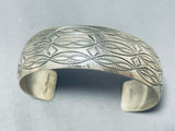 Enchanting Vintage Native American Navajo Sterling Silver Bracelet-Nativo Arts