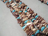 One Of The Best Vintage Spiny Oyster Turquoise Native American Navajo Necklace Old-Nativo Arts