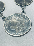 Rare Old Coin Vintage Native American Sterling Silver Necklace-Nativo Arts