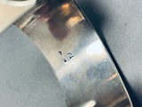 Important Thick Vintage Native American Navajo Lapis Sterling Silver Coyote Bracelet-Nativo Arts