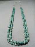 One Of The Best Vintage Native American Navajo Royston Turquoise Heishi Necklace Old-Nativo Arts
