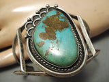 Very Rare Early Old Kingman Deposit Vintage Native American Navajo Sterling Silver Bracelet-Nativo Arts