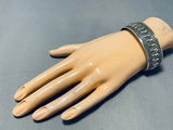Beautiful Native American Navajo Sterling Silver Bracelet Hand Wrought-Nativo Arts