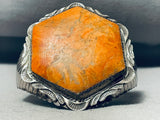 Best Vintage Native American Navajo Spiny Oyster Sterling Silver Bracelet-Nativo Arts