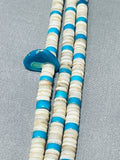 Native American One Of The Best Older Vintage Santo Domingo Turquoise Shell Necklace-Nativo Arts