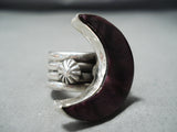 Sensational Navajo Purple Spiny Sterling Silver Ring Native American-Nativo Arts