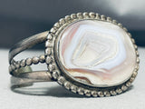 One Of The Best Vintage Native American Navajo Pink Shell Sterling Silver Bracelet-Nativo Arts
