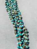 Fabulous Vintage Native American Navajo Turquoise Sterling Silver Necklace-Nativo Arts