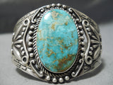 Museum Vintage Native American Navajo Royston Turquoise Sterling Silver Bracelet Old-Nativo Arts