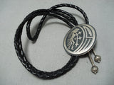Noteworthy Vintage Native American Hopi Sterling Silver Bolo-Nativo Arts