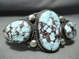 Verdy Jake Authentic Native American Navajo Rare Turquoise Sterling Silver Bracelet-Nativo Arts
