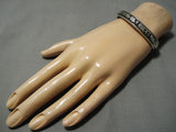 Guaranteed Authentic Vintage Native American Navajo Thomas Singer Sterling Silver Bracelet Old-Nativo Arts