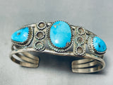 Lasso Love Vintage Native American Navajo Turquoise Sterling Silver Bracelet Old-Nativo Arts