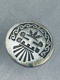 Impressive Vintage Native American Hopi Sterling Silver Pin/ Pendant-Nativo Arts