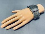 Native American Colossal Coin Natrive American Sterling Silver Coin Bracelet-Nativo Arts