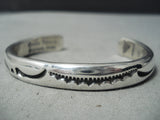 Important Vintage Native American Navajo Orville Tsinnie Sterling Silver Bracelet-Nativo Arts