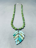 Native American Exceptional Santo Domingo Turquoise Sterling Silver Necklace-Nativo Arts