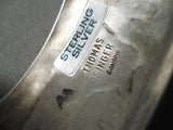 Symbolic Vintage Native American Navajo Thomas Singer Hogan Sterling Silver Bracelet Old-Nativo Arts