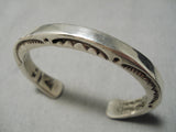 Authentic Vintage Native American Navajo Orville Tsinnie Sterling Silver Bracelet-Nativo Arts