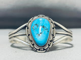 Astonishing Vintage Native American Navajo Morenci Turquoise Sterling Silver Bracelet-Nativo Arts