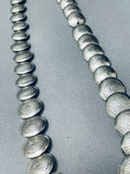 Concho Love Vintage Native American Navajo Sterling Silver Necklace-Nativo Arts