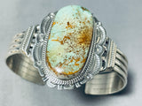 Magnificent Native American Navajo Immense Royston Turquoise Sterling Silver Bracelet-Nativo Arts