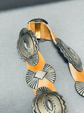 Important Vintage Native American Navajo Mary Cayanito Sterling Silver Concho Belt-Nativo Arts