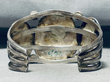 Mind Blowing Vintage Native American Navajo Carico Lake Turquoise Sterling Silver Bracelet-Nativo Arts