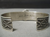 Important Damale Turquoise Vintage Native American Navajo Sterling Silver Bracelet-Nativo Arts