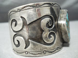 Museum Vintage Hopi/ Native American Navajo Turquoise Sterling Silver Wave Bracelet Old-Nativo Arts