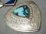 Best Vintage Native American Navajo Hank Whitethorne Turquoise Sterling Silver Necklace-Nativo Arts