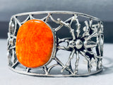 Best Yazzie Spiderweb Cuff Vintage Native American Navajo Sterling Silver Bracelet-Nativo Arts