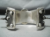 Fascinating Native American Navajo 8 Turquoise Sterling Silver Scorpions Bracelet-Nativo Arts