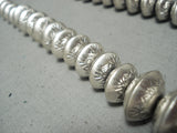 Hand Forged Sterling Silver Vintage Native American Navajo Necklace-Nativo Arts