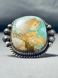 Big Important Vintage Native American Navajo Ben Begaye (d.) Turquoise Sterling Silver Ring-Nativo Arts