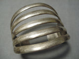 Incredible Vintage Native American Navajo Sterling Silver Bracelet-Nativo Arts