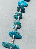 Native American 95 Gram Sturdy Vintage Navajo Chunky Turquoise Heishi Necklace Old-Nativo Arts