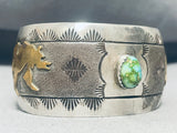 High Grade Royston Turquoise Vintage Native American Navajo Sterling Silver Bracelet-Nativo Arts