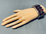 Best Vintage Native American Navajo Purple Shell Sterling Silver Bracelet Cuff-Nativo Arts