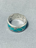 Detailed Leaf Vintage Native American Navajo Wrap Around Sterling Silver Ring-Nativo Arts
