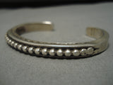 Important Vintage Navajo Albert Lee Native American Sterling Silver Bracelet-Nativo Arts