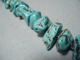Impressive Vintage Santo Domingo Royston Turquoise Necklace Native American-Nativo Arts