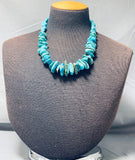 Incredible Vintage Native American Navajo Kingman & Royston Turquoise Sterling Silver Necklace-Nativo Arts