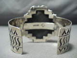 Colossal Navajo Native American Spiderweb Turquoise Sterling Silver Bracelet-Nativo Arts
