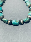 Astounding Vintage Native American Navajo Royston Turquoise Sterling Silver Necklace-Nativo Arts