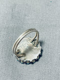 Incredible Signed Vintage Native American Zuni Turquoise Sterling Silver Ring-Nativo Arts