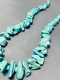 274 Grams Nugget Turquoise Vintage Native American Navajo Necklace-Nativo Arts