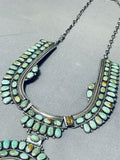 One Of The Best Ever Vintage Native American Navajo Royston Turquoise Sterling Silver Necklace-Nativo Arts